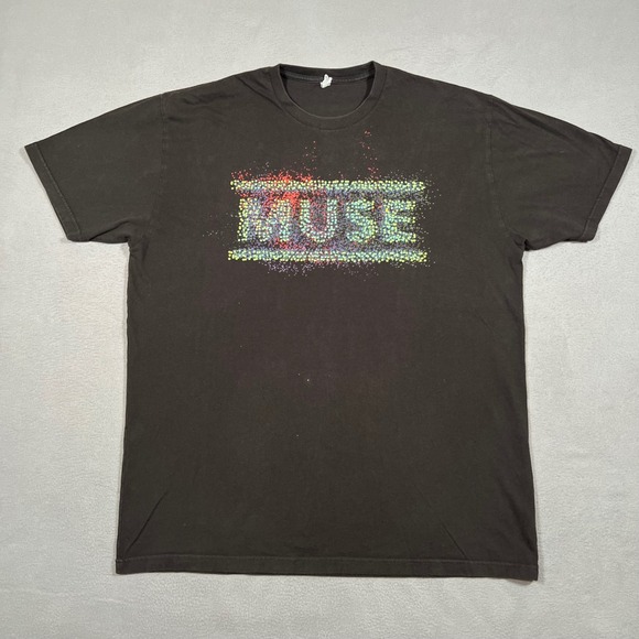 Muse The 2nd Law Tour 2013 Graphic Band Tee T-Shirt Mens XL Concert Black - Picture 1 of 7